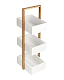 Shelfmade Korbregal Bad - Badezimmer Regal Weiß - Standregal für...