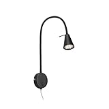 Briloner Leuchten - LED Bettlampe, Bettleuchte inkl. Flexarm, inkl....