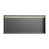 Duschnische mit LED-Lichtstreifen - Edelstahlregal 4000K...