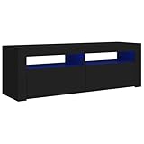 vidaXL TV Schrank mit LED-Leuchten Lowboard Fernsehschrank...