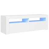 vidaXL TV Schrank mit LED-Leuchten Lowboard Fernsehschrank...