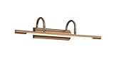 Trio Leuchten LED Wandleuchte Cuadro 225210104, Metall altmessing, 1x...