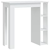 vidaXL Bartisch mit Regal Bartresen Stehtisch Tresentisch Bistrotisch...