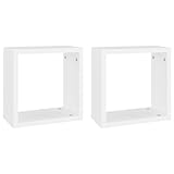 vidaXL 2X Würfelregal Wandregal Hängeregal Cube Lounge CD Regal...