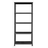 FIXKRAFT Kunststoffregal - Robustes Kellerregal 74x32x176 cm für...
