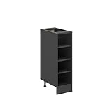 Vicco Küchenregal R-Line, offener Küchenschrank, Anthrazit, 25 cm...