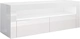 SONNI TV Board, Fernsehtisch, Lowboard Hochglanz,mit LED-Beleuchtung,...