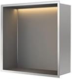 WTF68CFG Aufbewahrung im Badezimmer Edelstahl-Wandnische mit...