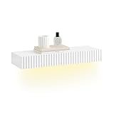 SoBuy Schweberegal mit Schublade & LED-Bewegungssensor-Licht,...