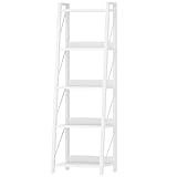 HOOBRO Bücherregal, 5 Ebenen, Trapezförmiges Regal, Industrielles...