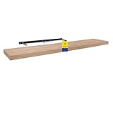 Velano - Bücherregal Wand - 3er-Set Wandregal 118x23.5 cm - Regal...