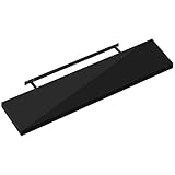 eSituro Wandregal, Regal Wand schwarz Hochglanz, Hängeregal,...