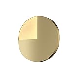 Minimalistische LED Wandleuchte, aus Metall und Acryl, Messing, rund,...