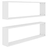 vidaXL 2X Würfelregal Wandregal Hängeregal Cube Lounge CD Regal...