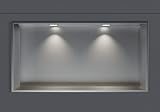 Wandnische aus Edelstahl NT306010X Mit LED-Spot - 30 x 60 x 10 cm (H x...