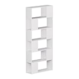 Vicco Raumteiler Eneos, Weiß, 80 x 186 cm, als freistehendes Regal...