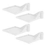 VALICLUD 4 Stück Eckregal aus Kunststoff für Stangen Regal zur...