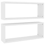 vidaXL 2X Würfelregal Wandregal Hängeregal Cube Lounge CD Regal...