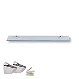 Euro Tische Glas Wandregal 70x17.8cm Badregal - Glas Regal für...