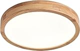 Schindora Holz LED Deckenleuchte, 21 W, Neutralweiß, 4500 K, 1600 lm,...