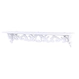 yosoo weiß Regal Shabby Chic Filigrane Stil Cut Out Design Wandregal,...