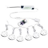 AIBOO Dimmbare Unterbauleuchte, Ultradünn LED 230v Mit Fernbedienung,...