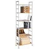 WOLTU Standregal, Regal mit 6 Ebenen, Bücherregal, Küchenregal,...