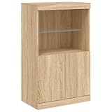 Eleganz Sideboard Sonoma Eichen 60.5x37x100 cm - Moderner...