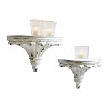 Loberon Wandregal 2er Set Liara, Ornamentales Flair, Angesagter...
