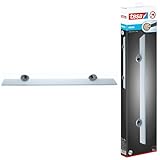 tesa SMOOZ Glasablage aus satiniertem Glas, verchromte Halterung -...