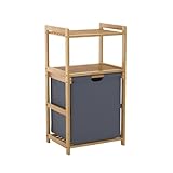 Fexplendid Wäschekorb Regal Bambus, Wäschesammler, 80X43X33cm,...