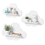 Bagiaope 3 Stück Wolkenregal Kinderzimmer | Wolken Regals in Weiß |...