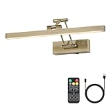 Pasoar Bild Licht Batteriebetriebene Messing 40CM lange...