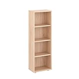 KOMTO Regal 40 cm breit Sonoma Eiche - Bücherregal mit 4 Ebenen und...