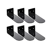 6 Stück Schwarze schwimmende Schuh Regale Transparente...