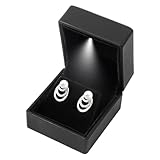 Ringbox mit Licht - LED beleuchtete Halskette und Ringanhänger Halter...