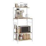 WOLTU Küchenregal Standregal, Mikrowellenhalter Bäcker Regal...