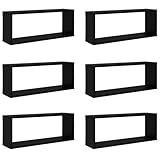 vidaXL 6X Würfelregal Wandregal Hängeregal Cube Lounge CD Regal...