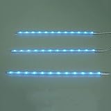 3x LED-Lichtleiste Lichtfarbe (Türkis-Blau), je 30 cm, inclusive je...