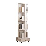 ChromaCasa Eckregal 4-stufiges 360°-Drehung mit Schubladen,Drehbares...