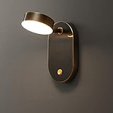 LANMOU Vintage LED Wandlampe Innen mit Schalter, 360° Drehbare...