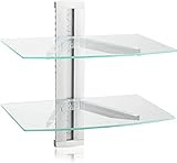 suptek Glas Schwimmendes Regal, TV-Wandhalterung mit Regal für...
