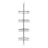 Teleskop-Duschregal aus Edelstahl für Höhen von 110 bis 280 cm –...