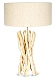 Lampe Stehlampe 62cm Hoch Holz Holzlampe Unikat Braun Treibholz...