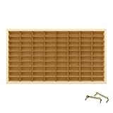 HJ KIDS Autoregal Setzkasten Holz für Spielzeugautos – 80 Fächer...