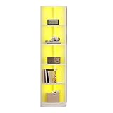 YITAHOME Eckregal Bücherregal, Eckregal stehend mit 5 Ebenen,...