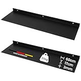 FIFITARA Wandregal Stahl 60 cm 2er Set – Metallregal schwarz matt...