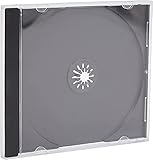 CD-Regal, 25 CDs, Schwarz, Kunststoff, Bodenmontage, Lernzimmer,...
