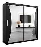 MEBLE KRYSPOL Kleiderschrank mit Spiegel Monaco - Garderobenschrank -...