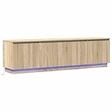 vidaXL Sonoma Eiche TV Stand mit LED-Beleuchtung | Design mit...